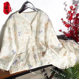 Floral Patterned Cream jacket only